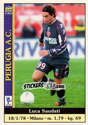 Sticker Luca Saudati - Calcio 2000-2001 n. 522 - Mundicromo