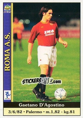 Sticker Gaetano D'Agostino - Calcio 2000-2001 n. 526 - Mundicromo