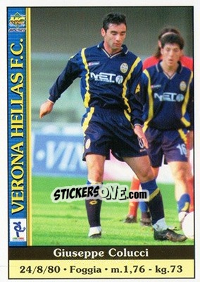 Sticker Giuseppe Colucci - Calcio 2000-2001 n. 533 - Mundicromo