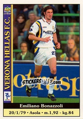 Sticker Emiliano Bonazzoli - Calcio 2000-2001 - Mundicromo