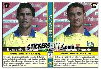 Cromo Bernardo Corradi / enrico Franchi / christian Manfredini / simone Barone - Calcio 2000-2001 - Mundicromo