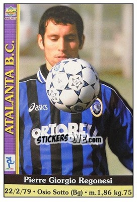 Sticker Pierre Giorgio Regonesi - Calcio 2000-2001 n. 562 - Mundicromo