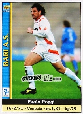 Sticker Paolo Poggi - Calcio 2000-2001 - Mundicromo