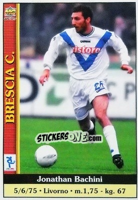 Sticker Jonathan Bachini - Calcio 2000-2001 n. 567 - Mundicromo