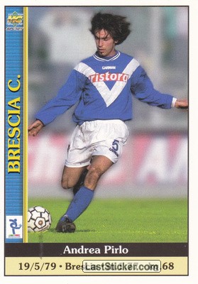 Sticker Andrea Pirlo - Calcio 2000-2001 n. 568 - Mundicromo