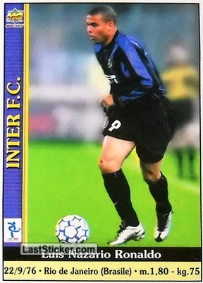 Sticker Luis Nazario Ronaldo - Calcio 2000-2001 n. 573 - Mundicromo