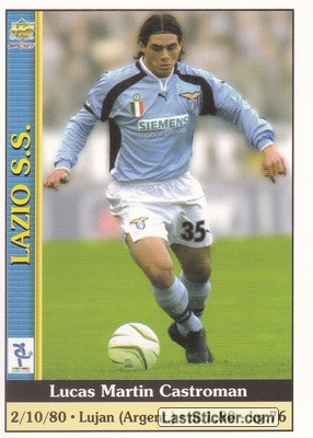 Sticker Lucas Castroman - Calcio 2000-2001 n. 576 - Mundicromo