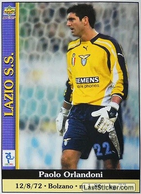 Sticker Paolo Orlandoni - Calcio 2000-2001 n. 577 - Mundicromo