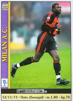 Sticker Ibrahim Ba - Calcio 2000-2001 n. 582 - Mundicromo