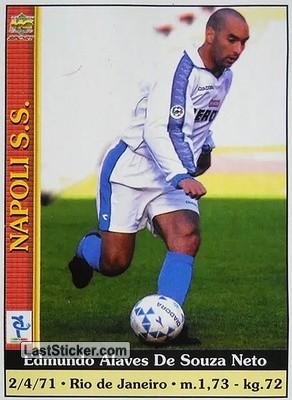 Figurina Edmundo Alaves De Souza Neto - Calcio 2000-2001 n. 587 - Mundicromo