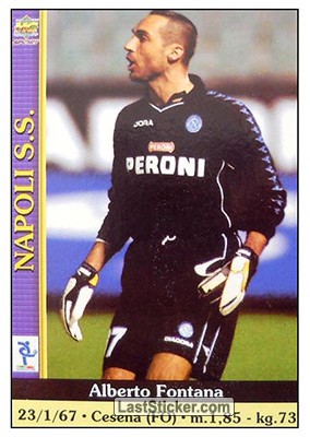 Sticker Alberto Fontana - Calcio 2000-2001 n. 589 - Mundicromo