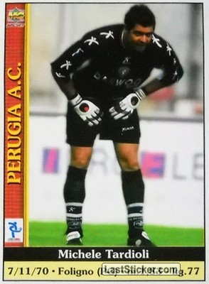 Sticker Michele Tardioli - Calcio 2000-2001 n. 595 - Mundicromo
