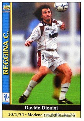 Sticker Davide Dionigi - Calcio 2000-2001 n. 596 - Mundicromo