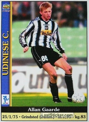 Sticker Allan Gaarde - Calcio 2000-2001 n. 597 - Mundicromo