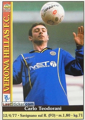 Sticker Carlo Teodorani - Calcio 2000-2001 n. 599 - Mundicromo