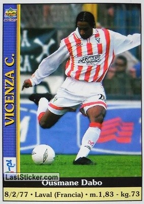 Sticker Ousmane Dabo - Calcio 2000-2001 n. 601 - Mundicromo