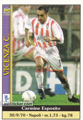 Sticker Carmine Esposito - Calcio 2000-2001 n. 602 - Mundicromo