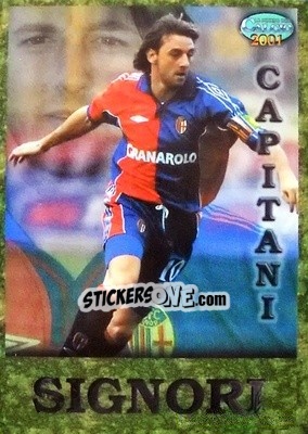 Sticker Giuseppe Signori - Calcio 2000-2001 n. C3 - Mundicromo