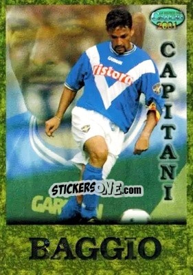 Sticker Roberto Baggio - Calcio 2000-2001 n. C4 - Mundicromo