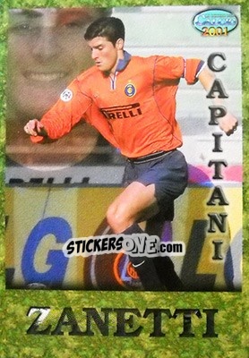 Sticker Javier Zanetti - Calcio 2000-2001 - Mundicromo