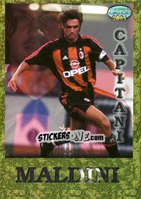 Sticker Paolo Maldini - Calcio 2000-2001 - Mundicromo