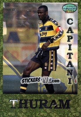 Sticker Lilian Thuram - Calcio 2000-2001 n. C12 - Mundicromo