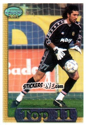 Sticker Gianluigi Buffon - Calcio 2000-2001 n. T1 - Mundicromo