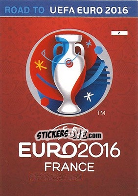 Sticker UEFA Euro 2016 - Road to UEFA EURO 2016. Adrenalyn XL n. 2 - Panini