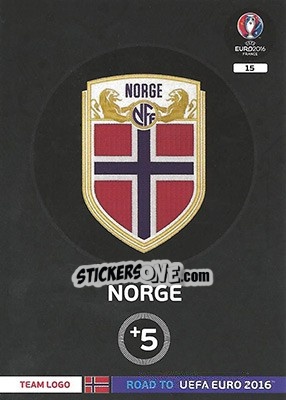 Figurina Norge - Road to UEFA EURO 2016. Adrenalyn XL - Panini