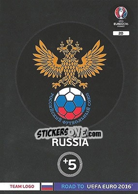 Sticker Russia - Road to UEFA EURO 2016. Adrenalyn XL - Panini