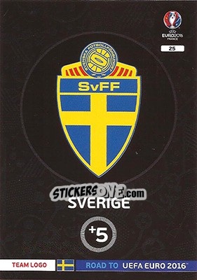 Figurina Sverige - Road to UEFA EURO 2016. Adrenalyn XL - Panini