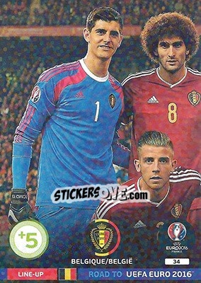 Sticker Line-Up 1 - Road to UEFA EURO 2016. Adrenalyn XL n. 34 - Panini