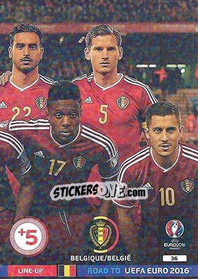 Sticker Line-Up 3 - Road to UEFA EURO 2016. Adrenalyn XL n. 36 - Panini