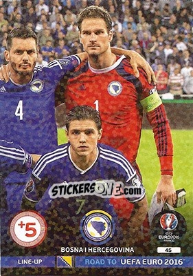 Sticker Line-Up 3 - Road to UEFA EURO 2016. Adrenalyn XL n. 45 - Panini