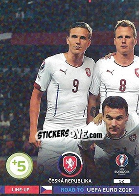 Sticker Line-Up 1 - Road to UEFA EURO 2016. Adrenalyn XL - Panini