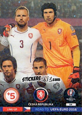 Sticker Line-Up 3 - Road to UEFA EURO 2016. Adrenalyn XL n. 54 - Panini