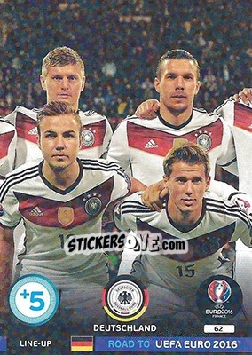 Sticker Line-Up 2 - Road to UEFA EURO 2016. Adrenalyn XL - Panini