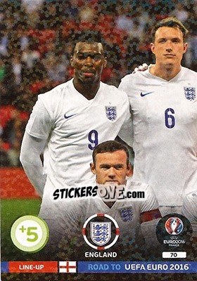 Sticker Line-Up 1 - Road to UEFA EURO 2016. Adrenalyn XL n. 70 - Panini
