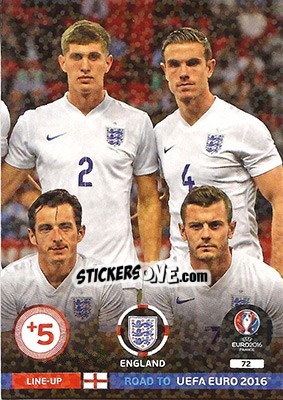 Sticker Line-Up 3 - Road to UEFA EURO 2016. Adrenalyn XL n. 72 - Panini