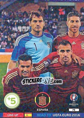 Cromo Line-Up 1 - Road to UEFA EURO 2016. Adrenalyn XL - Panini