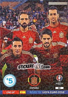 Sticker Line-Up 2 - Road to UEFA EURO 2016. Adrenalyn XL n. 80 - Panini