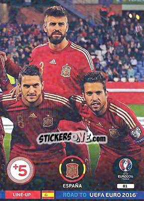 Sticker Line-Up 3 - Road to UEFA EURO 2016. Adrenalyn XL n. 81 - Panini