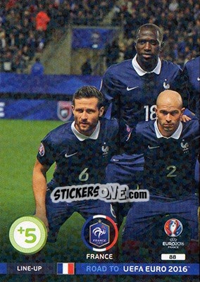 Sticker Line-Up 1 - Road to UEFA EURO 2016. Adrenalyn XL n. 88 - Panini