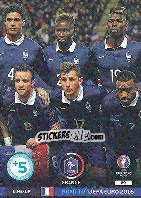 Sticker Line-Up 2 - Road to UEFA EURO 2016. Adrenalyn XL n. 89 - Panini