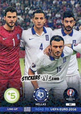 Sticker Line-Up 1 - Road to UEFA EURO 2016. Adrenalyn XL n. 97 - Panini
