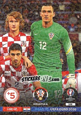 Sticker Line-Up 3 - Road to UEFA EURO 2016. Adrenalyn XL n. 108 - Panini