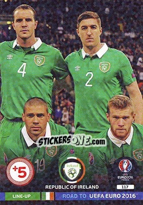 Sticker Line-Up 3 - Road to UEFA EURO 2016. Adrenalyn XL n. 117 - Panini