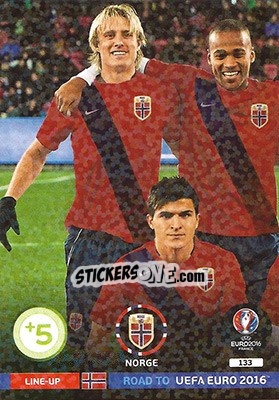 Sticker Line-Up 1 - Road to UEFA EURO 2016. Adrenalyn XL n. 133 - Panini