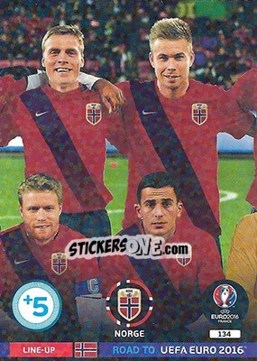 Sticker Line-Up 2 - Road to UEFA EURO 2016. Adrenalyn XL n. 134 - Panini