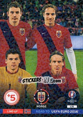Sticker Line-Up 3 - Road to UEFA EURO 2016. Adrenalyn XL n. 135 - Panini